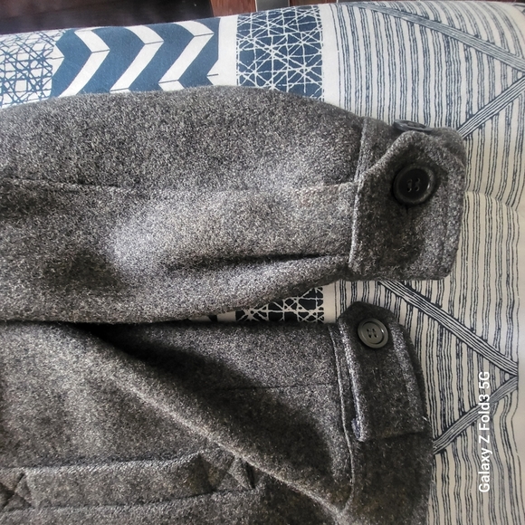 Lacoste Gray Wool Bomber Jacket size L - Picture 5 of 8